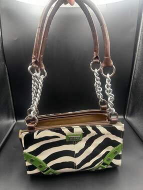 Miche Classic Purse SHELL ONLY Fits Classic Bag ZOE GREEN Black White Zebra